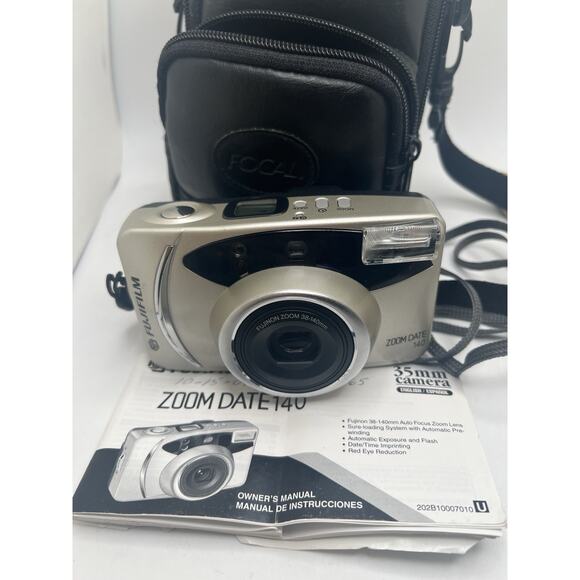 Fujifilm Zoom Date 140 38-140mm 35mm Film Point & Shoot Camera - Picture 1 of 11
